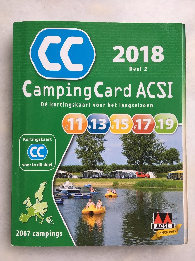 ACSI Camping Gids 2018  Deel 2, Europa, Ophalen of Verzenden, Campinggids, Gelezen