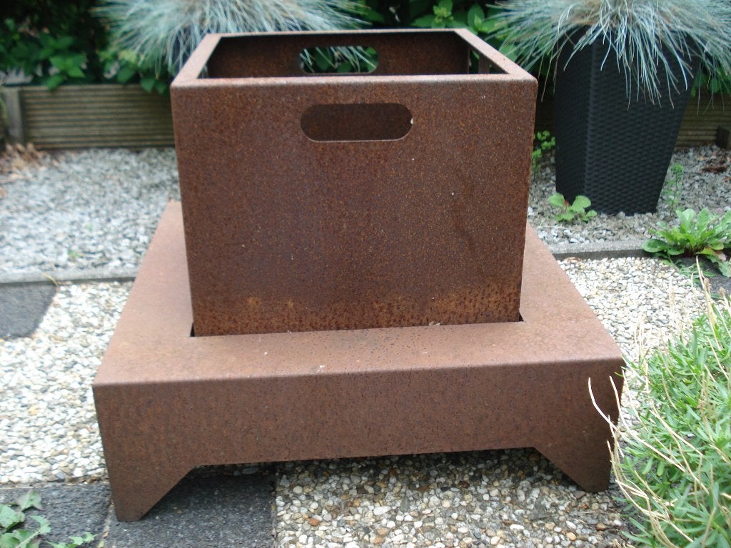 Hestia vuurtafel met losse vuurkorf, Tuin en Terras, Vuurkorven, Ophalen, Gebruikt, Vuurkorf