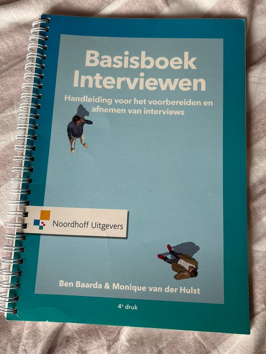 Basisboek Interviewen, Boeken, Ophalen of Verzenden, Beta, Zo goed als nieuw, WO