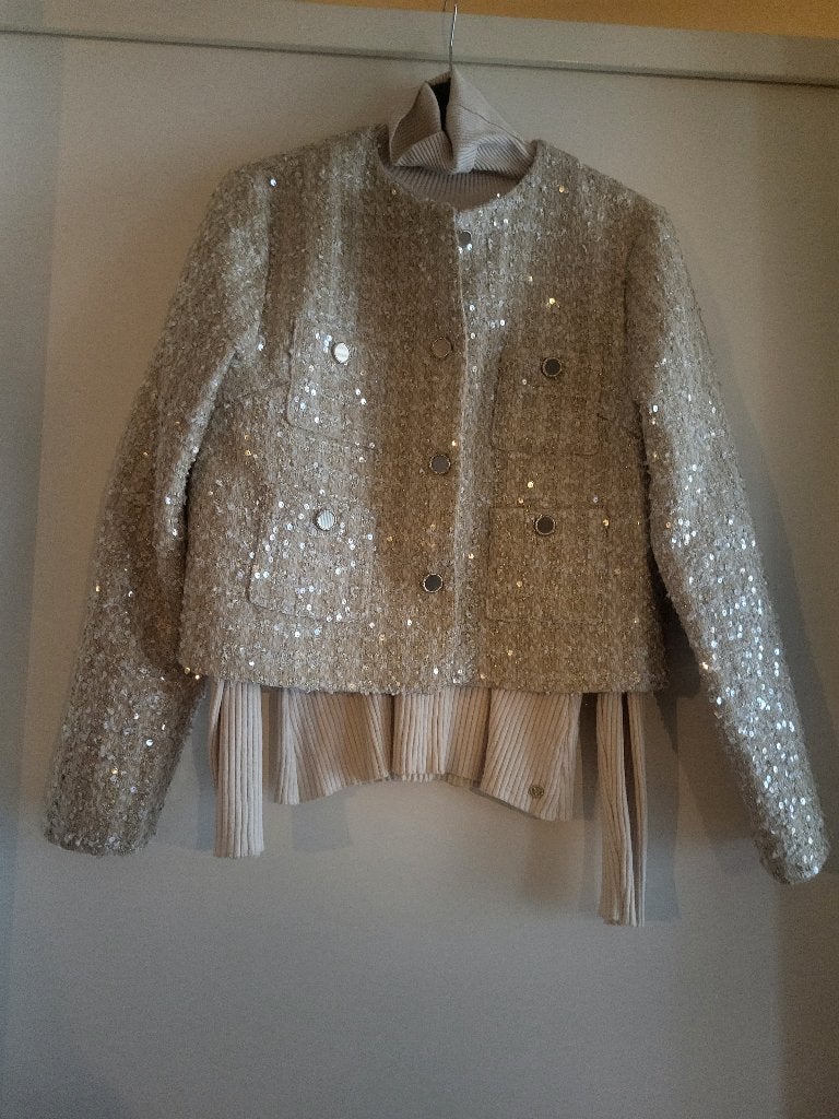 Cotton Club mooi jasje ecru maat L als nieuw, Kleding | Dames, Beige, Zo goed als nieuw, Jasje, Cotton Club
