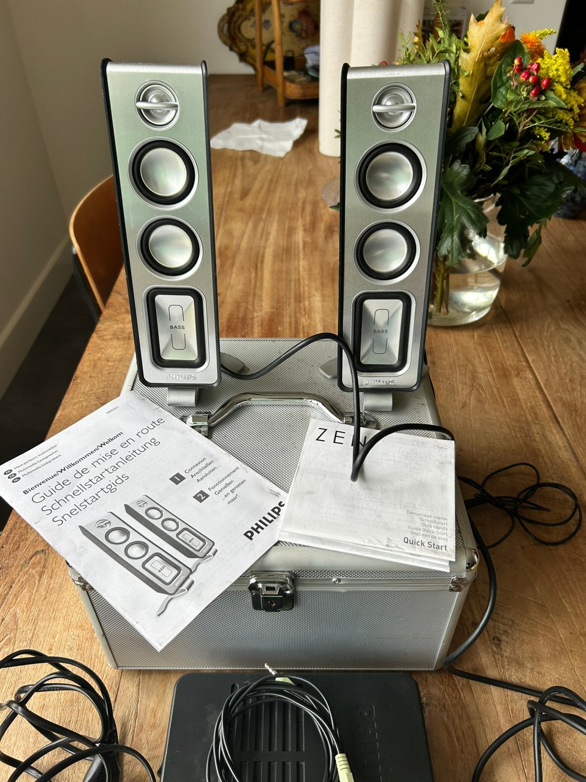 Mooie Philips Zen MMS321 multimedia luidsprekerset te koop., Computers en Software, Ophalen, Zo goed als nieuw
