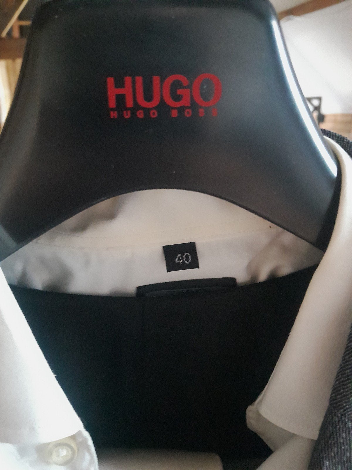 Hugo Boss Pak - Grijs, Maat 52/54 (L), Ophalen of Verzenden, Zo goed als nieuw, Hugo Boss