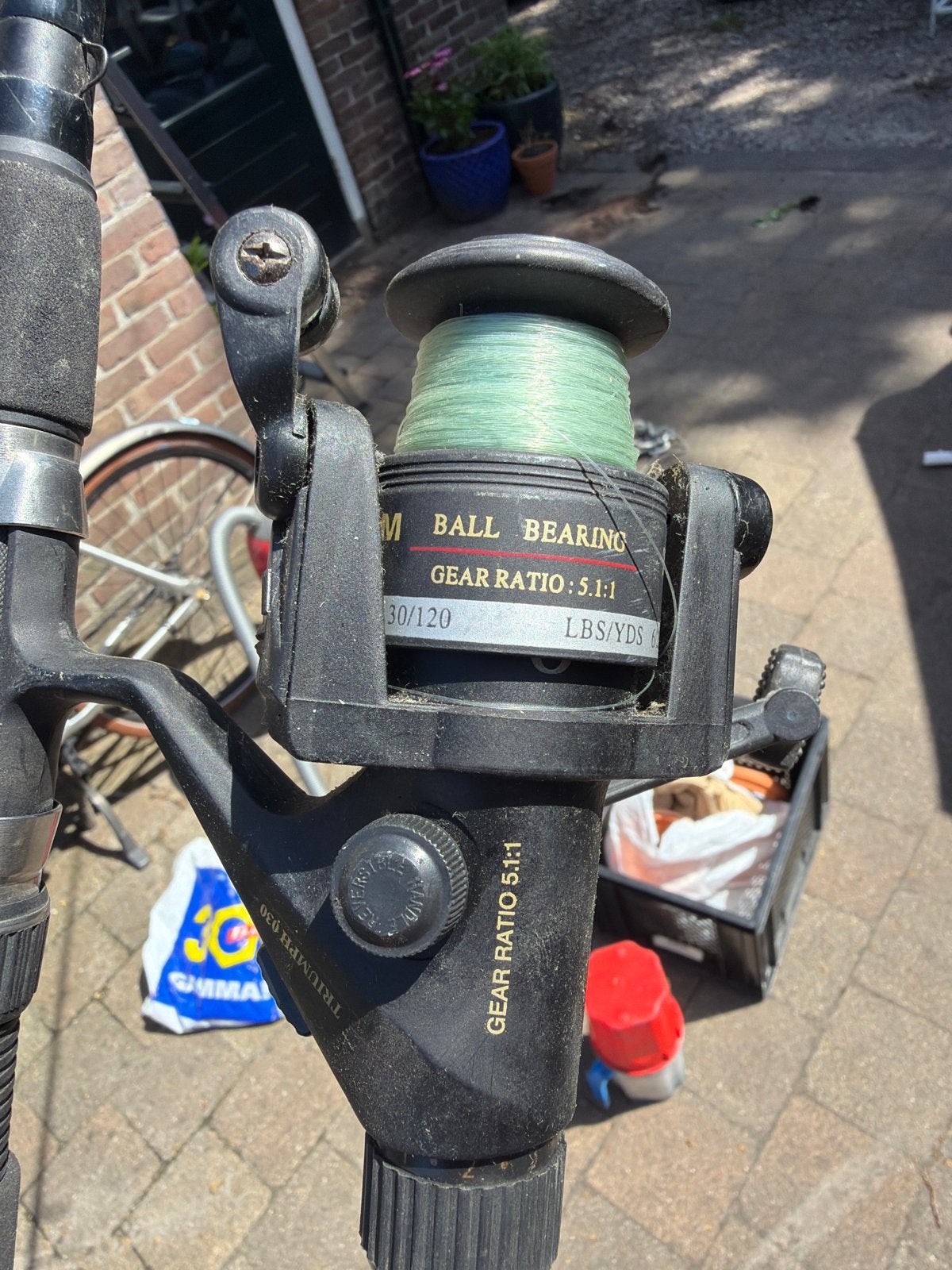 Caperlan LongRange Carpe 100 Werphengel met Ultimate Molen, Watersport en Boten, Ophalen, Gebruikt, Complete hengel