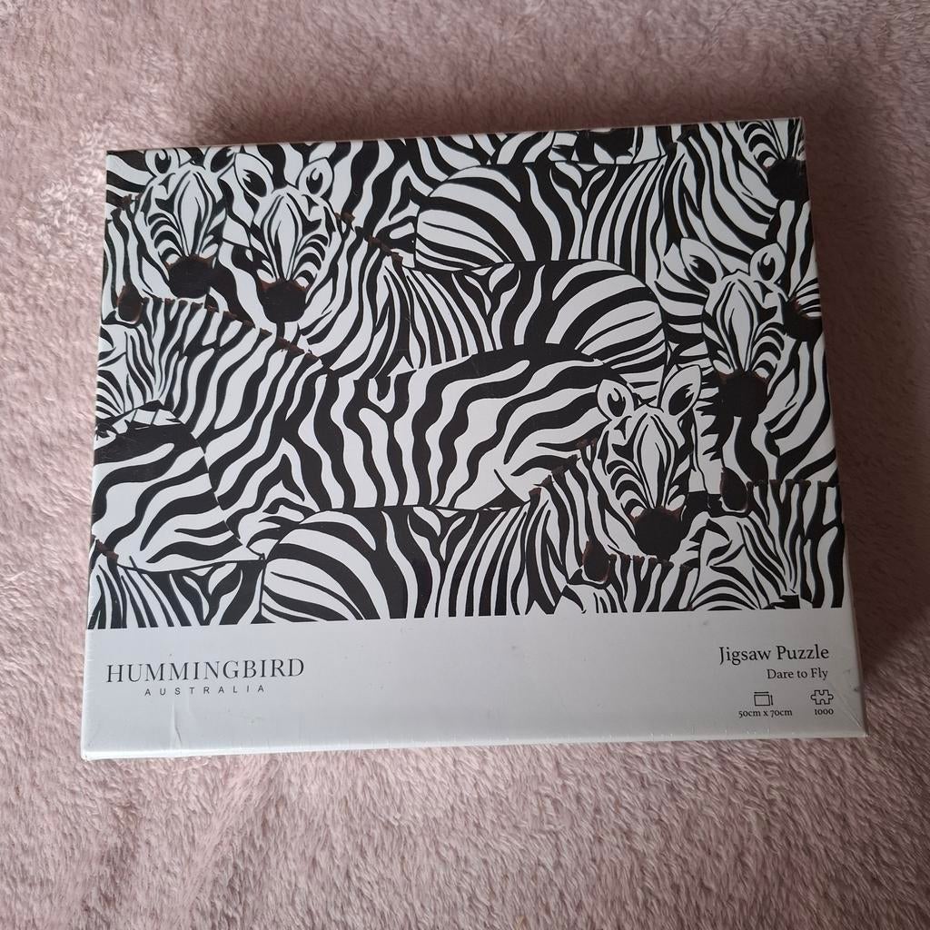 Puzzel Hummingbird Australia zebra's 1000 stukjes, Verzenden, 500 t/m 1500 stukjes, Nieuw, Legpuzzel
