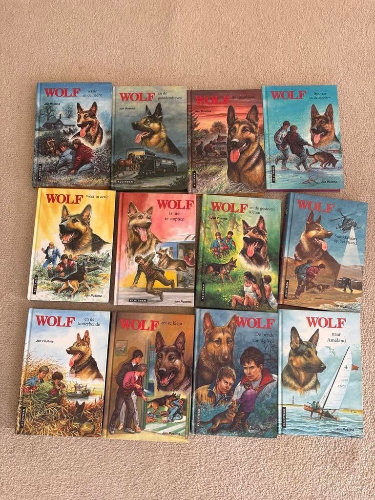 Wolf boeken serie van Jan Postma, complete set, Boeken, Kinderboeken | Jeugd | onder 10 jaar, Ophalen, Gelezen, Fictie algemeen
