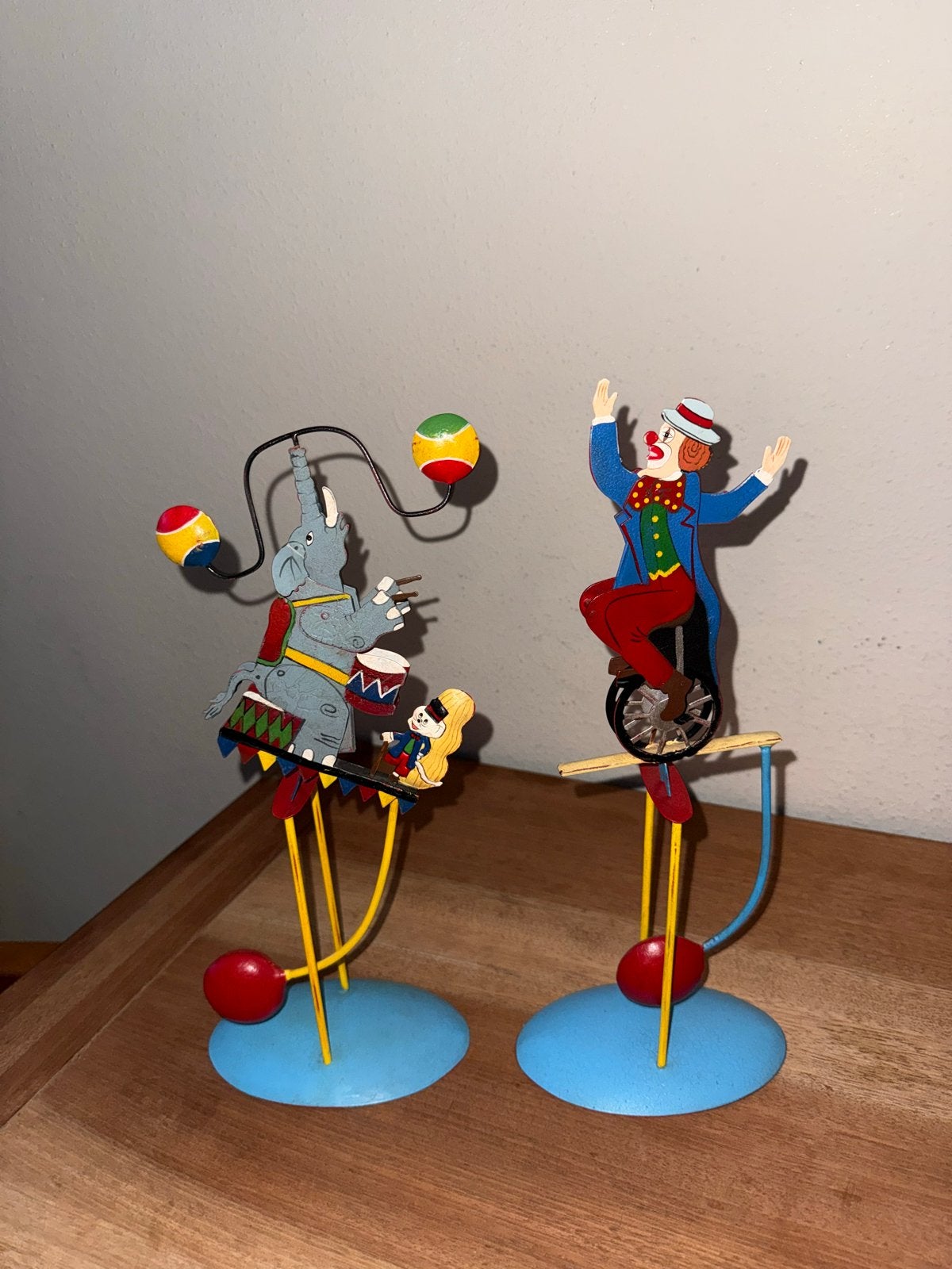 Vintage Circusclown Slinger Speelgoed - Metaal & Email, Ophalen of Verzenden, Gebruikt