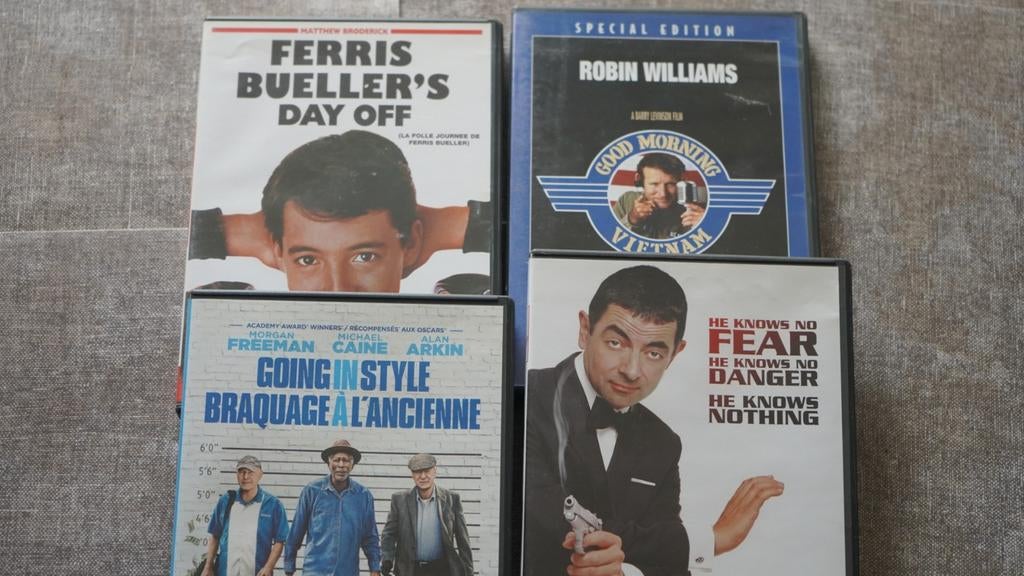 DVD bundel (4 films) komedie/actie, Cd's en Dvd's, Vanaf 12 jaar, Verzenden, Gebruikt, Actiekomedie