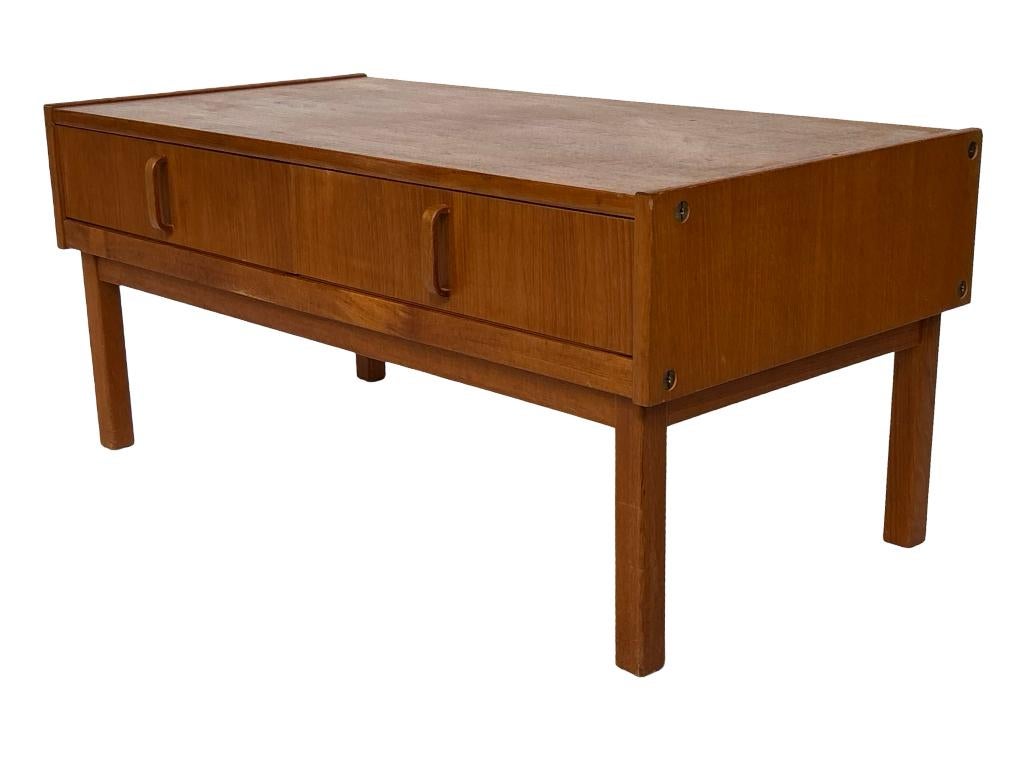 Vintage Scandinavische lage teakhouten kast dressoir 60's, Ophalen, Gebruikt, Vintage kastje, Vintage kastje