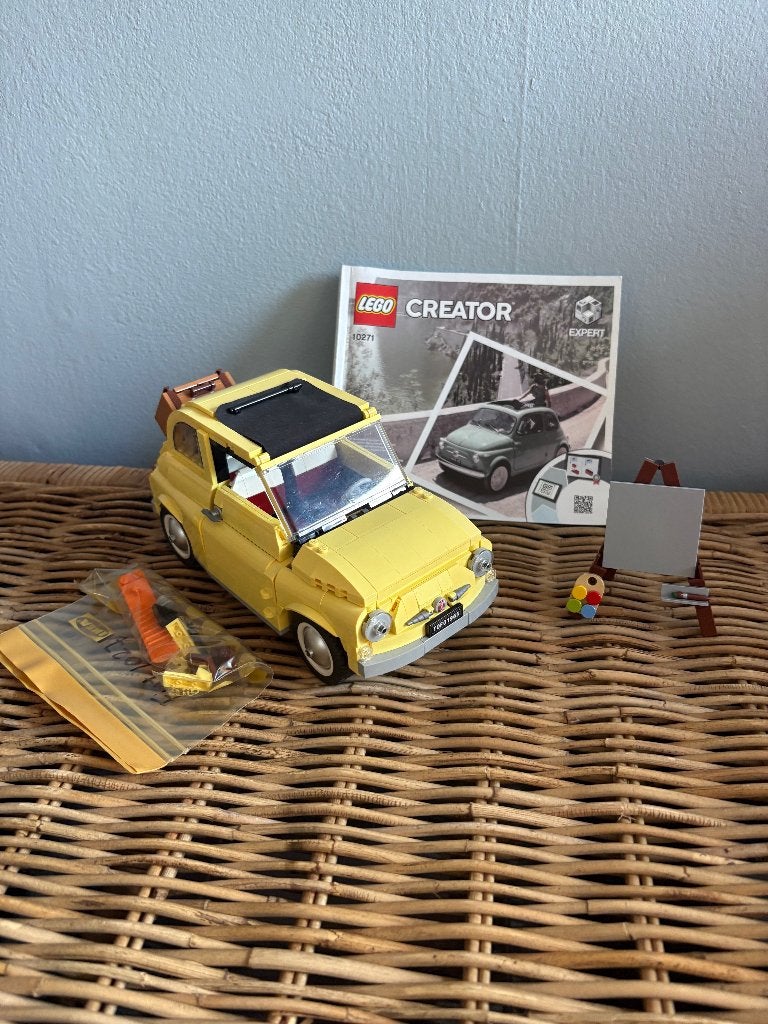 Lego 10271 - Fiat 500 (geel), Ophalen, Zo goed als nieuw, Auto