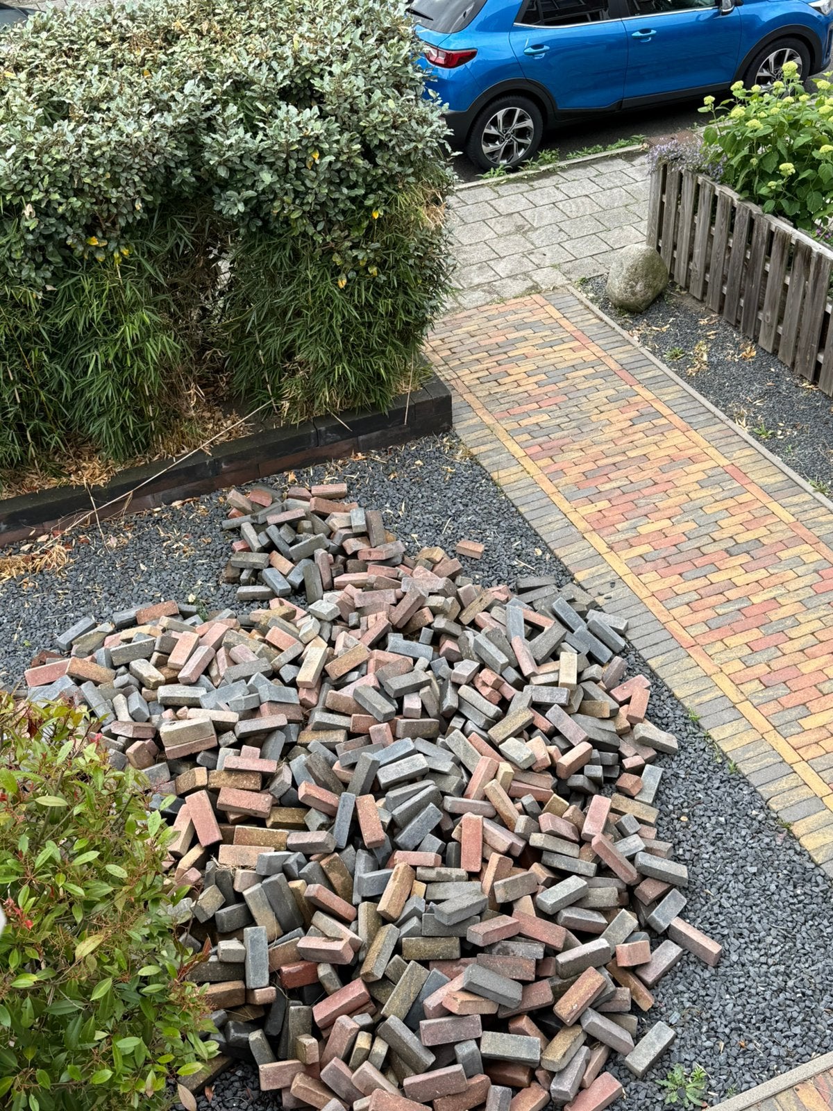 GRATIS KLINKERS AFHALEN, Tuin en Terras, Ophalen, Zo goed als nieuw, Beton, Klinkers