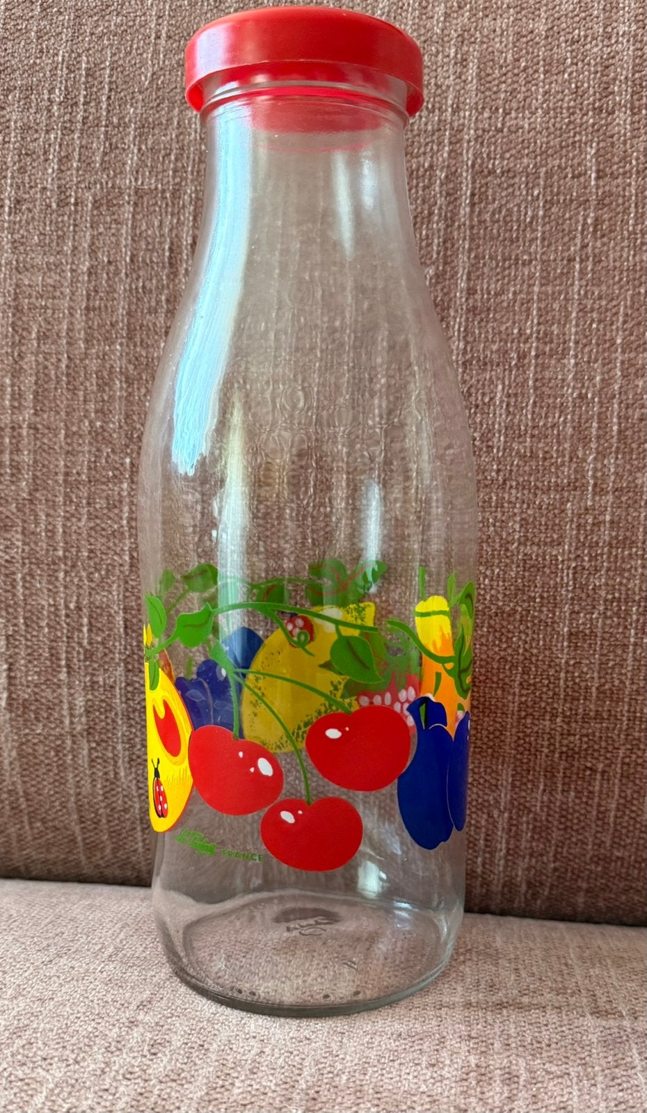 Vintage Le Parfait Sapfles Retro Fruitprint Jaren '70/'80, Ophalen of Verzenden, Huis en Inrichting