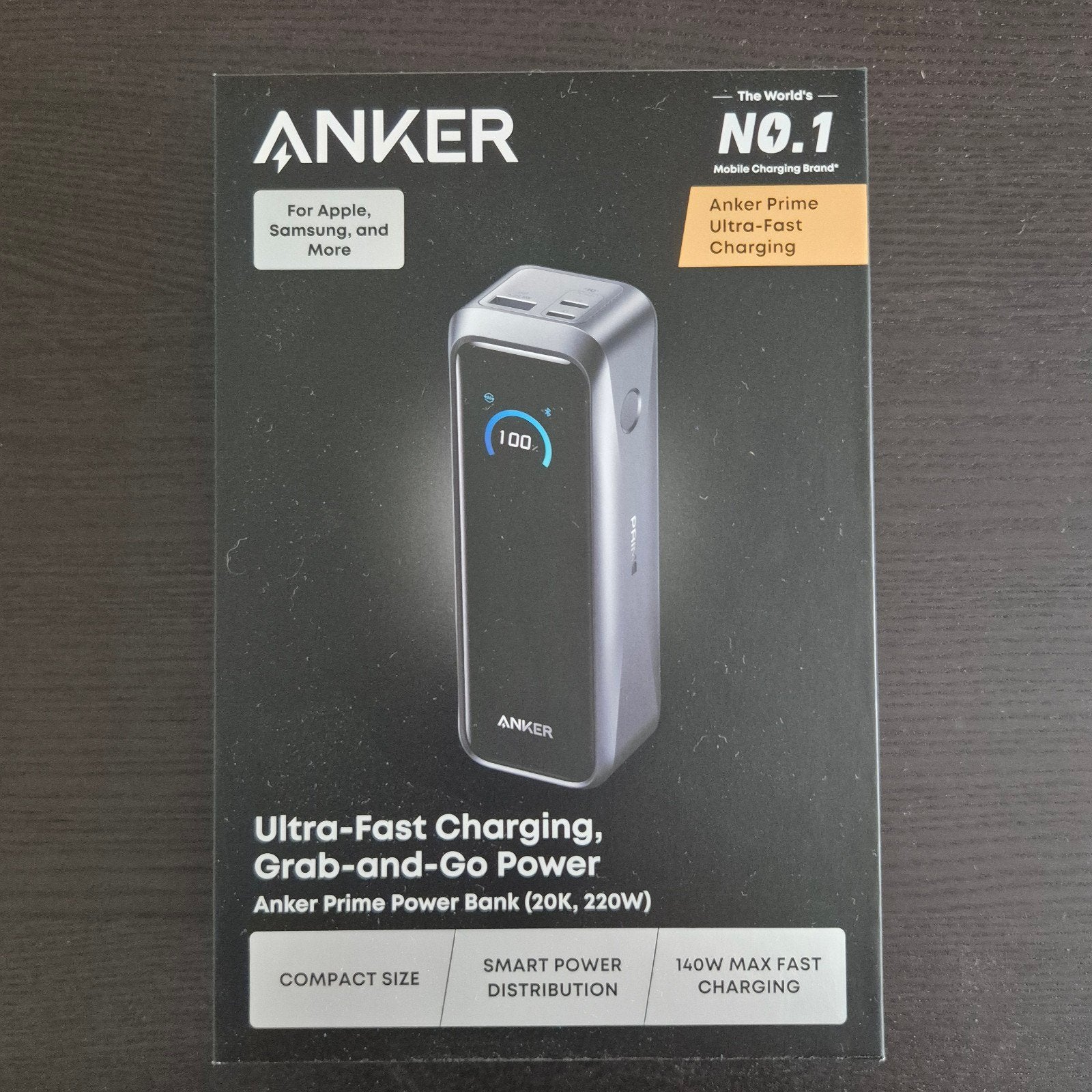 Anker Prime Power Bank (20K, 220W) - Nieuw in doos, Ophalen of Verzenden, Nieuw, Anker