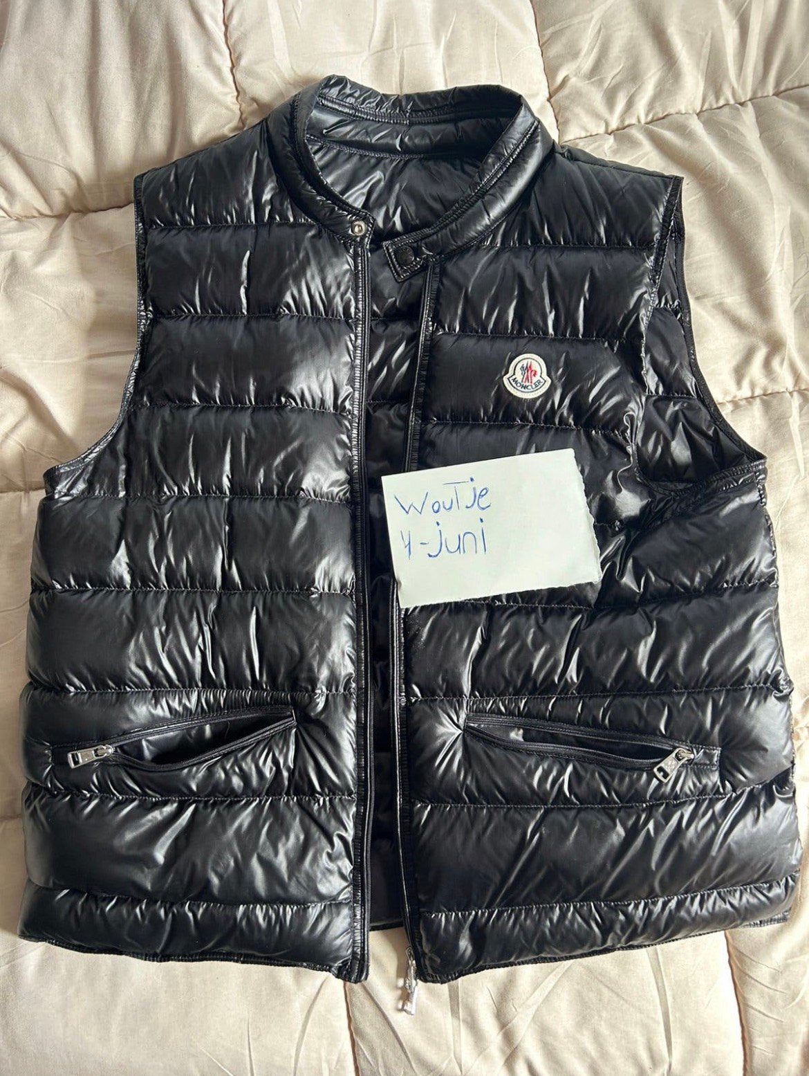 Moncler bodywarmer, Kleding | Heren, Ophalen of Verzenden, Zo goed als nieuw, Maat 52/54 (L), Zwart