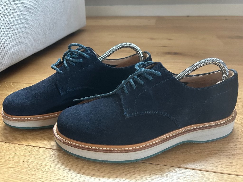 Dames Derby schoenen Church’s, Blauw, Overige typen, Ophalen of Verzenden, Zo goed als nieuw