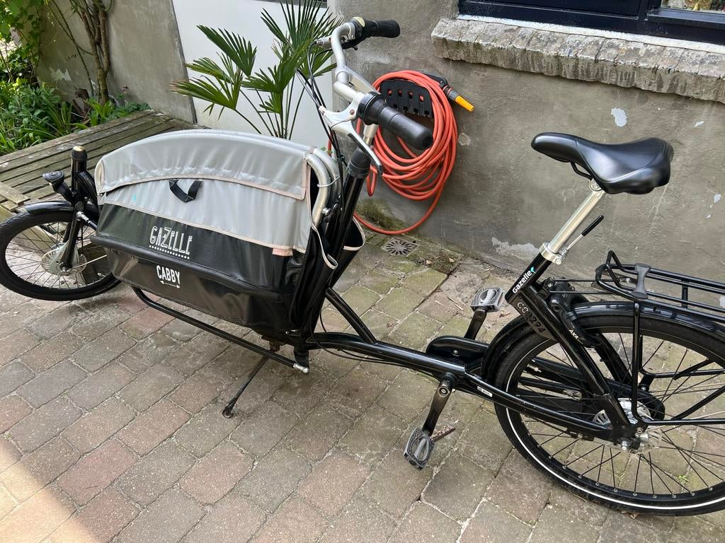 Bakfiets met inklapbare bak gazelle cabby, Ophalen, Zo goed als nieuw, Gazelle