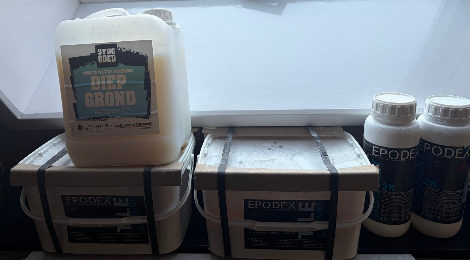 Epodex 2K Epoxyvloer Coating & Stucgoed Diep Grond, Doe-het-zelf en Verbouw, Ophalen, Nieuw, Verf, 20 liter of meer