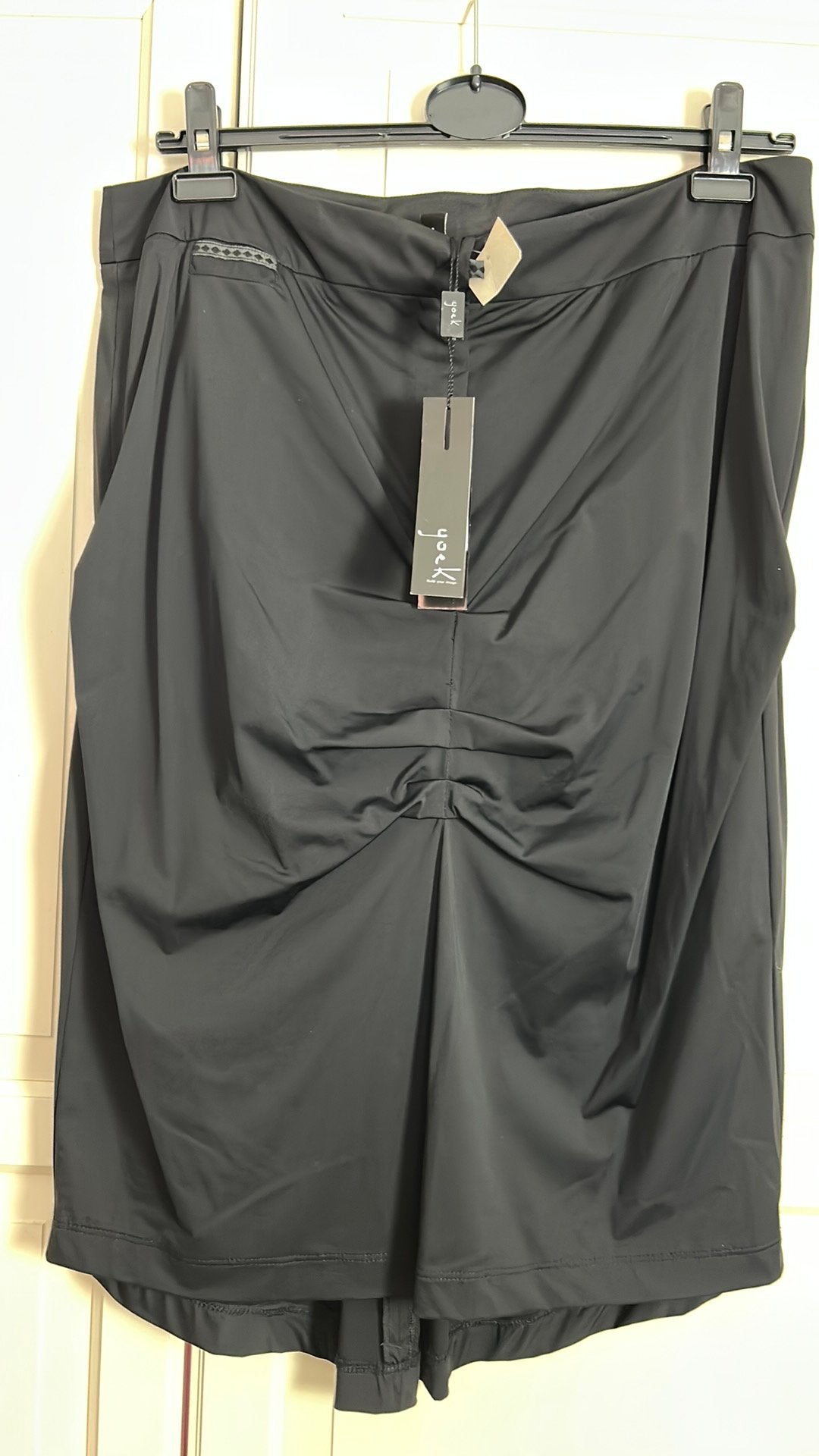 Yoek Stretch rok 48, Kleding | Dames, Ophalen of Verzenden, Zo goed als nieuw, Zwart, Rok