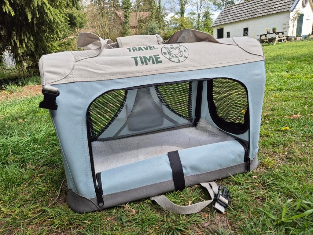 Reisbench blauw stof opvouwbaar, Dieren en Toebehoren, Ophalen of Verzenden, Nieuw