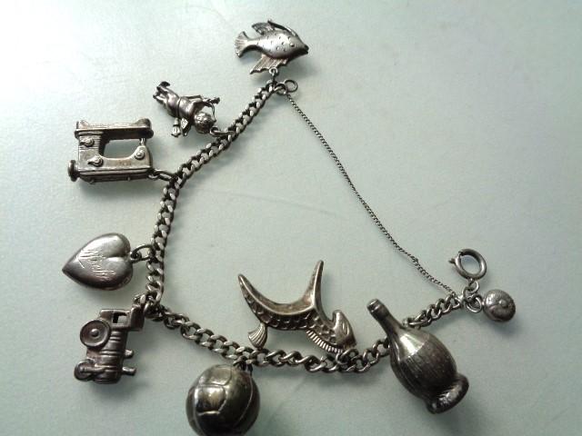 bedelarmband zilver, Gebruikt, Ophalen of Verzenden, Met bedels of kralen, Zilver