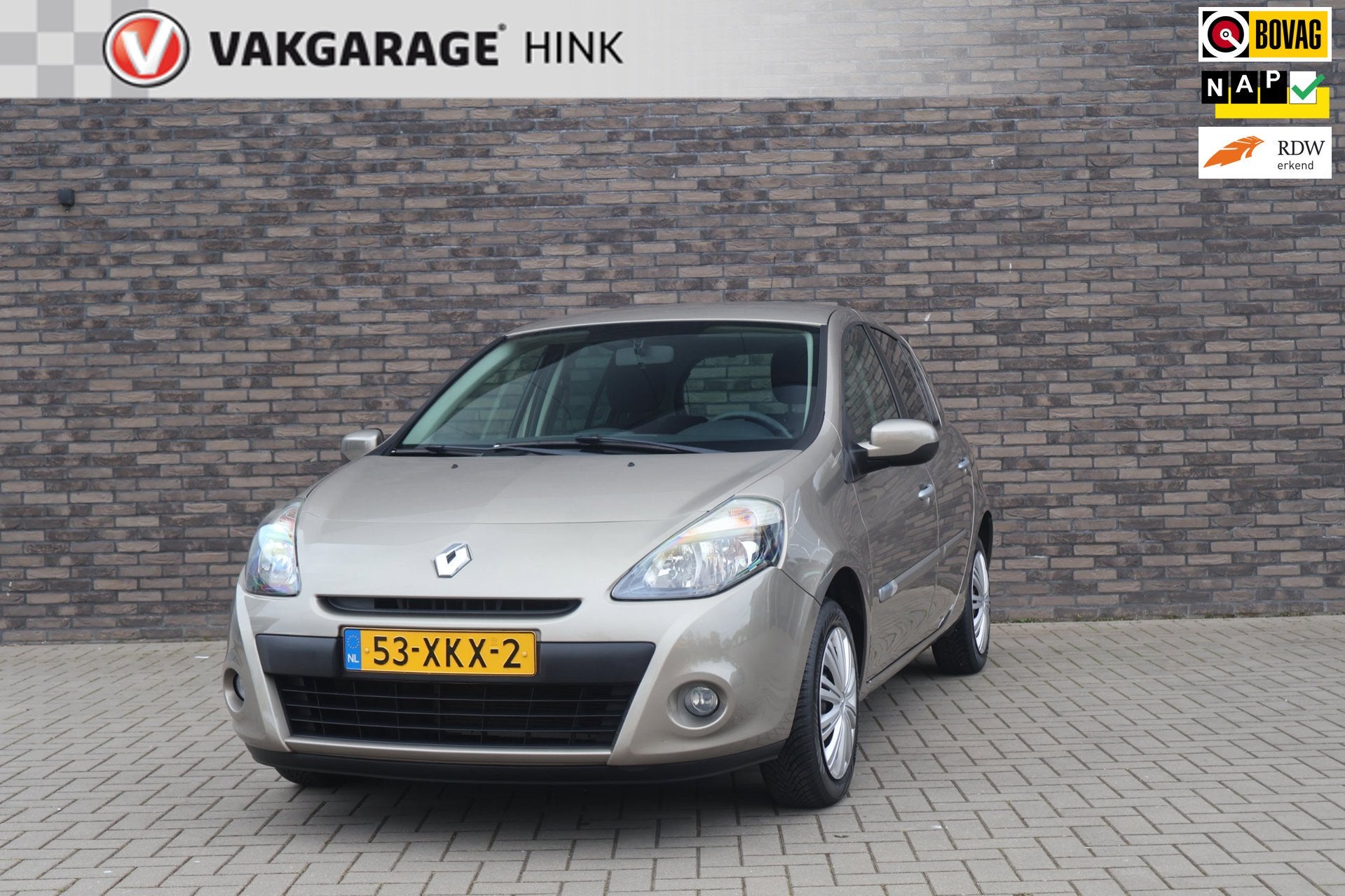 Renault Clio 1.2 Authentique, zeer nette auto! goed onderhou, Voorwielaandrijving, Euro 5, 535 kg, Gebruikt