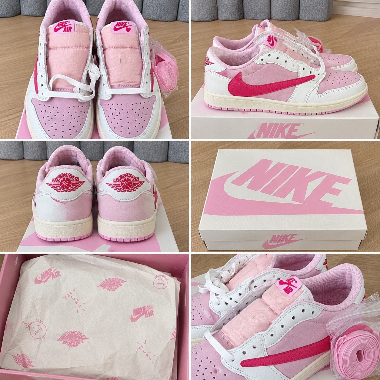 Travis Scott x Air Jordan 1 Low OG – Tropical Pink, Overige kleuren, Nieuw, Ophalen of Verzenden, Sneakers of Gympen