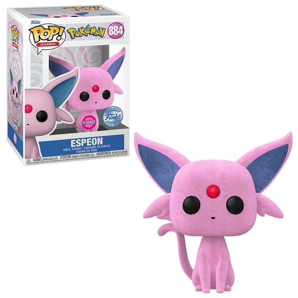 Funko Pop - Pokemon - Espeon - #884  flocked special edition, Verzamelen, Ophalen of Verzenden, Nieuw