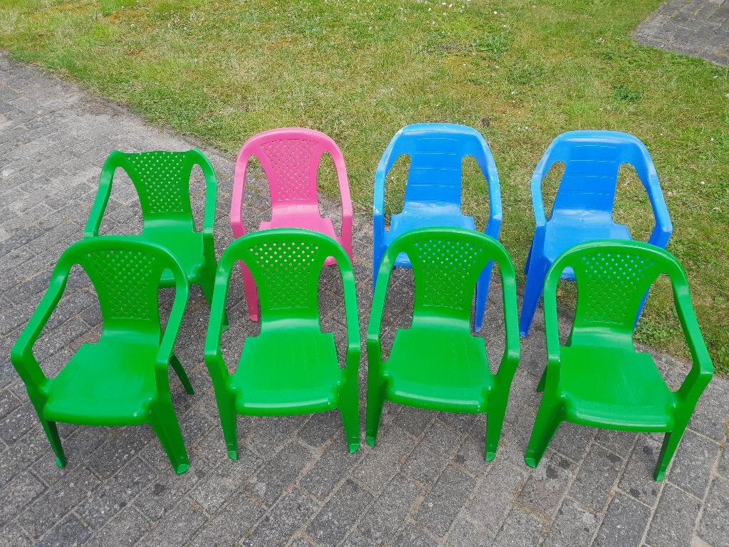 kindertuinstoelen, Tuin en Terras, Ophalen, Zo goed als nieuw, Kunststof