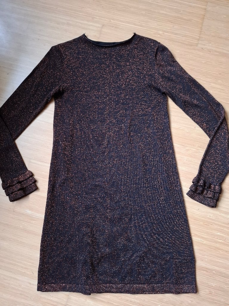 jurkje glitter catwalk junkie maat :M, Zwart, Zo goed als nieuw, Catwalk Junkie, Boven de knie