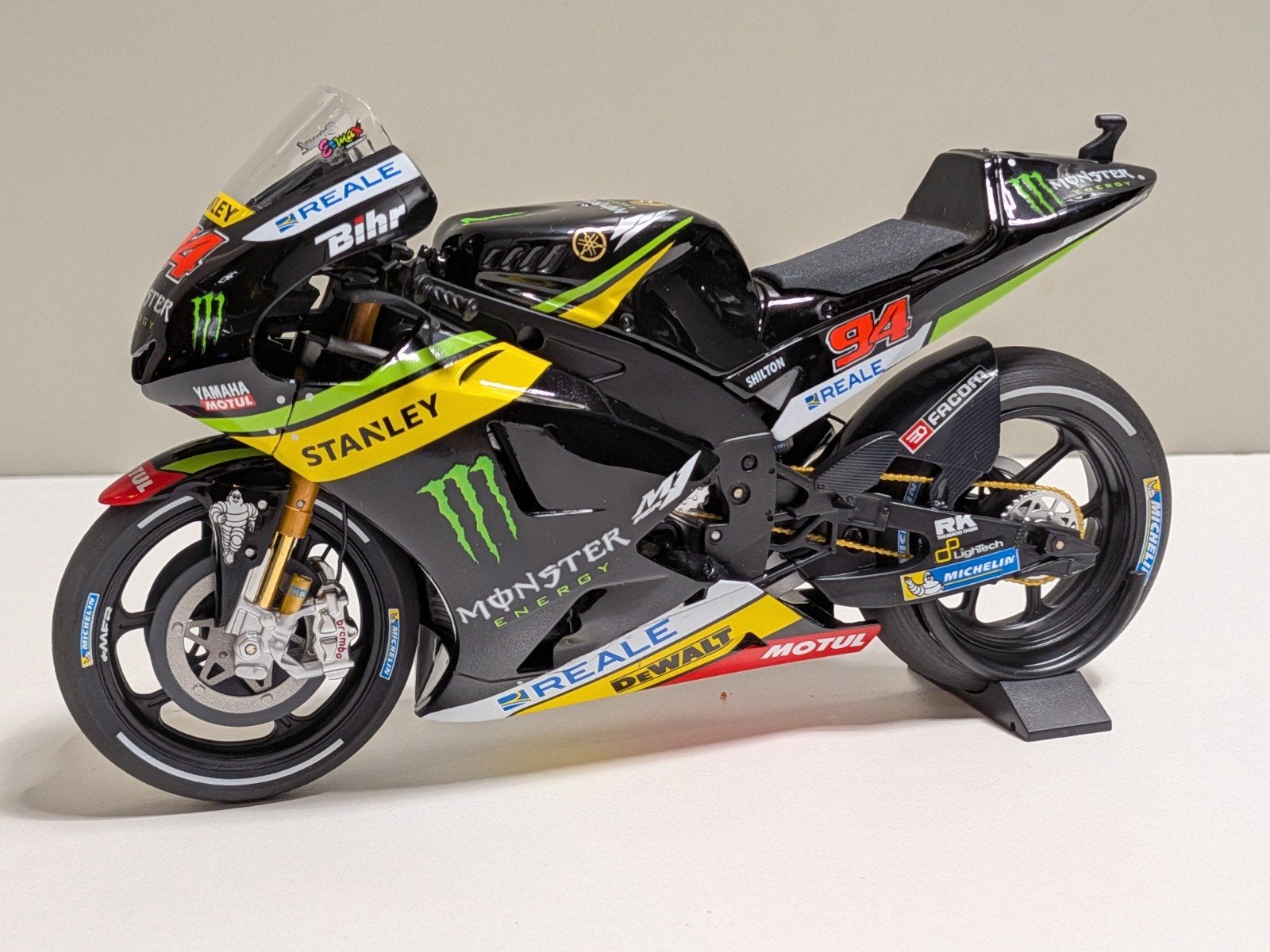 Minichamps: Yamaha YZR-M1 - Jonas Folger - Monster Energy, Ophalen of Verzenden, Zo goed als nieuw, 1:9 t/m 1:12, Motor