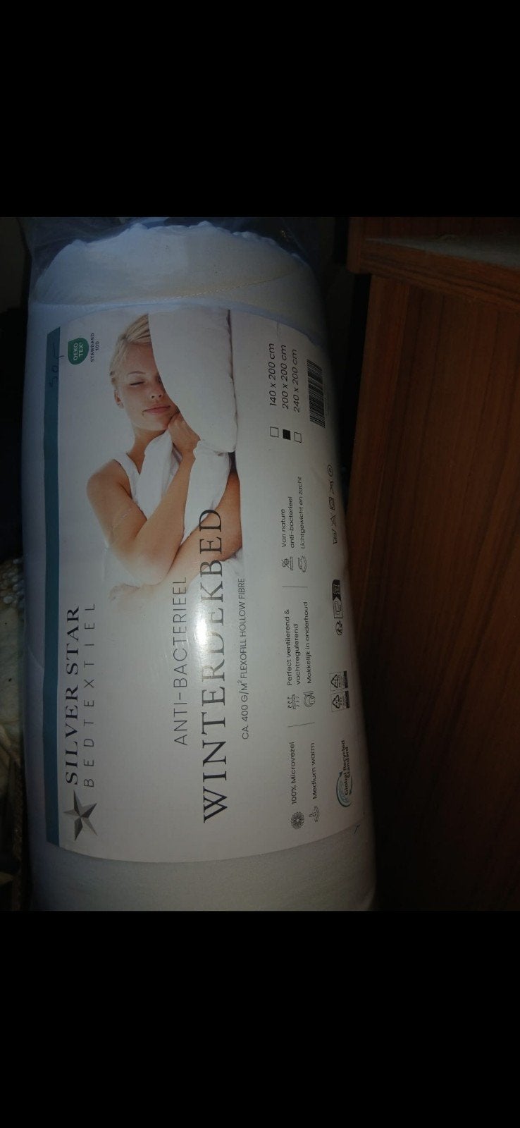 Silver Star Winterdekbed 200x200 Anti-Bacterieel, Huis en Inrichting, Slaapkamer | Beddengoed, Nieuw, Deken of Dekbed, Tweepersoons