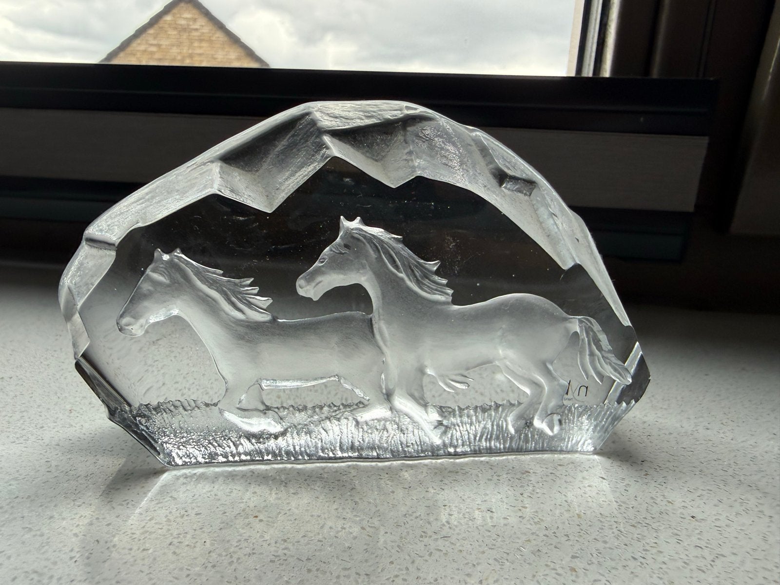 2x Nybri Paul Isling - Glazen sculpturen, Ophalen, Glas, Minder dan 20 cm, Beeld