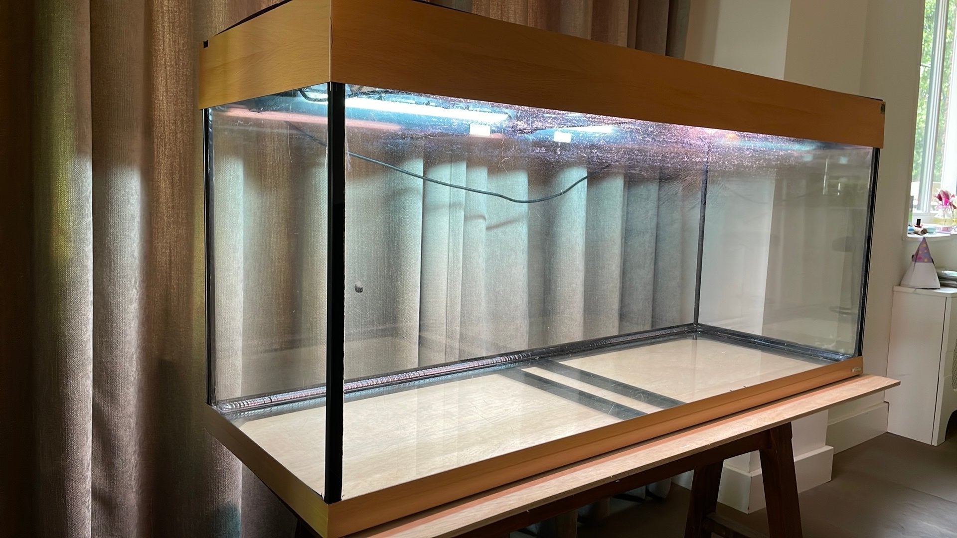 Aquarium 120x40x60 Ferplast Dubai, Ophalen, Gebruikt, Leeg aquarium, Overige merken