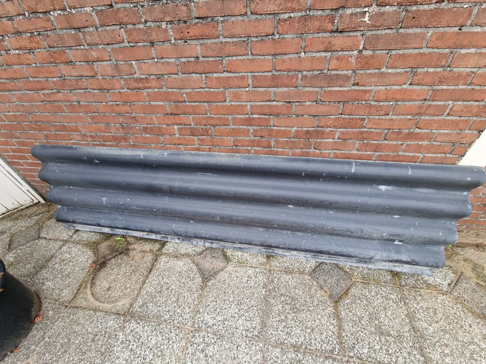 Golfplaat Humanit vezelcement 275x71, Ophalen, Overige materialen, Zwart, Minder dan 5 m²
