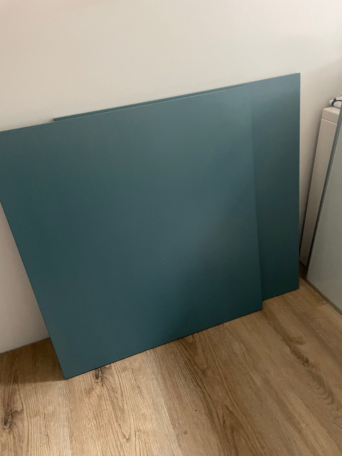 Besta deurtjes: 2 blauw/groen, 1 glans wit, 1 vitrine, Ophalen, Gebruikt