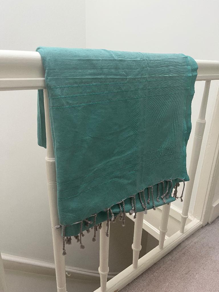 Bed cover double bed- turquoise green from Tunisia!, Ophalen of Verzenden, Nieuw