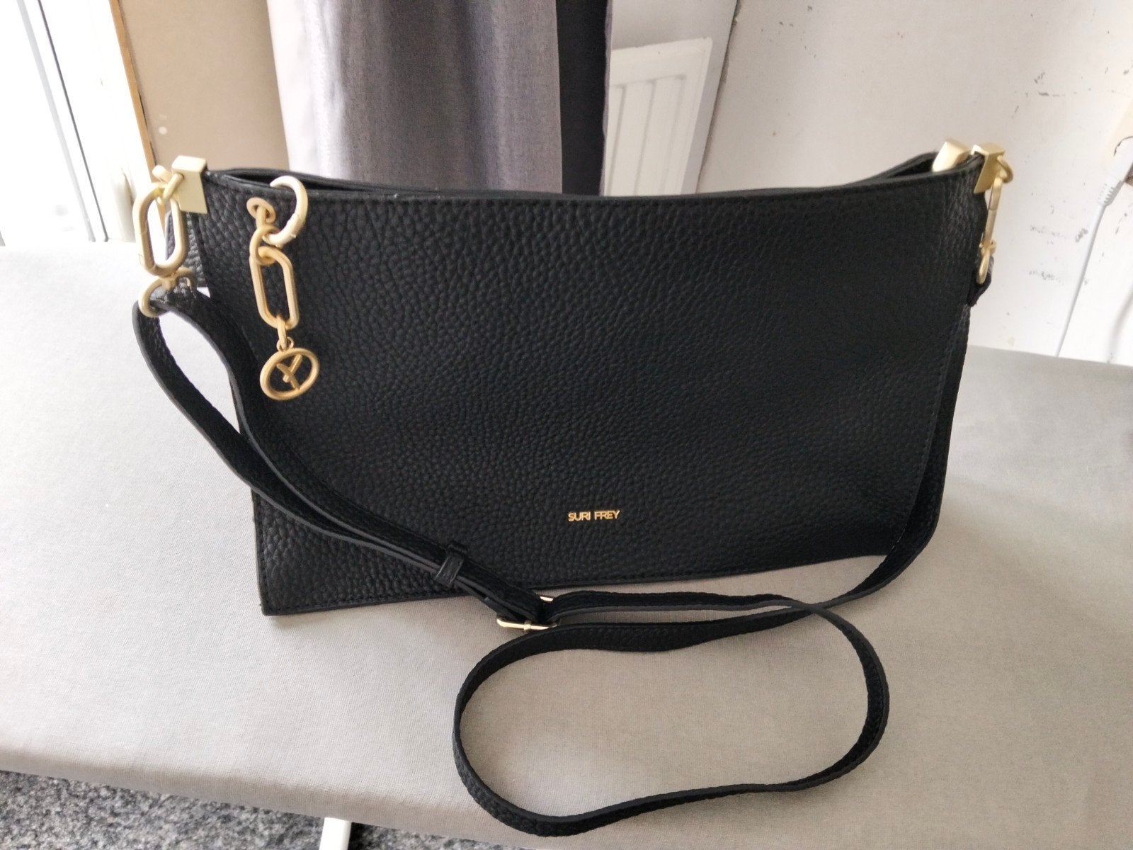 Nwe Sur Frey tas zwart, Ophalen, Zwart, Handtas