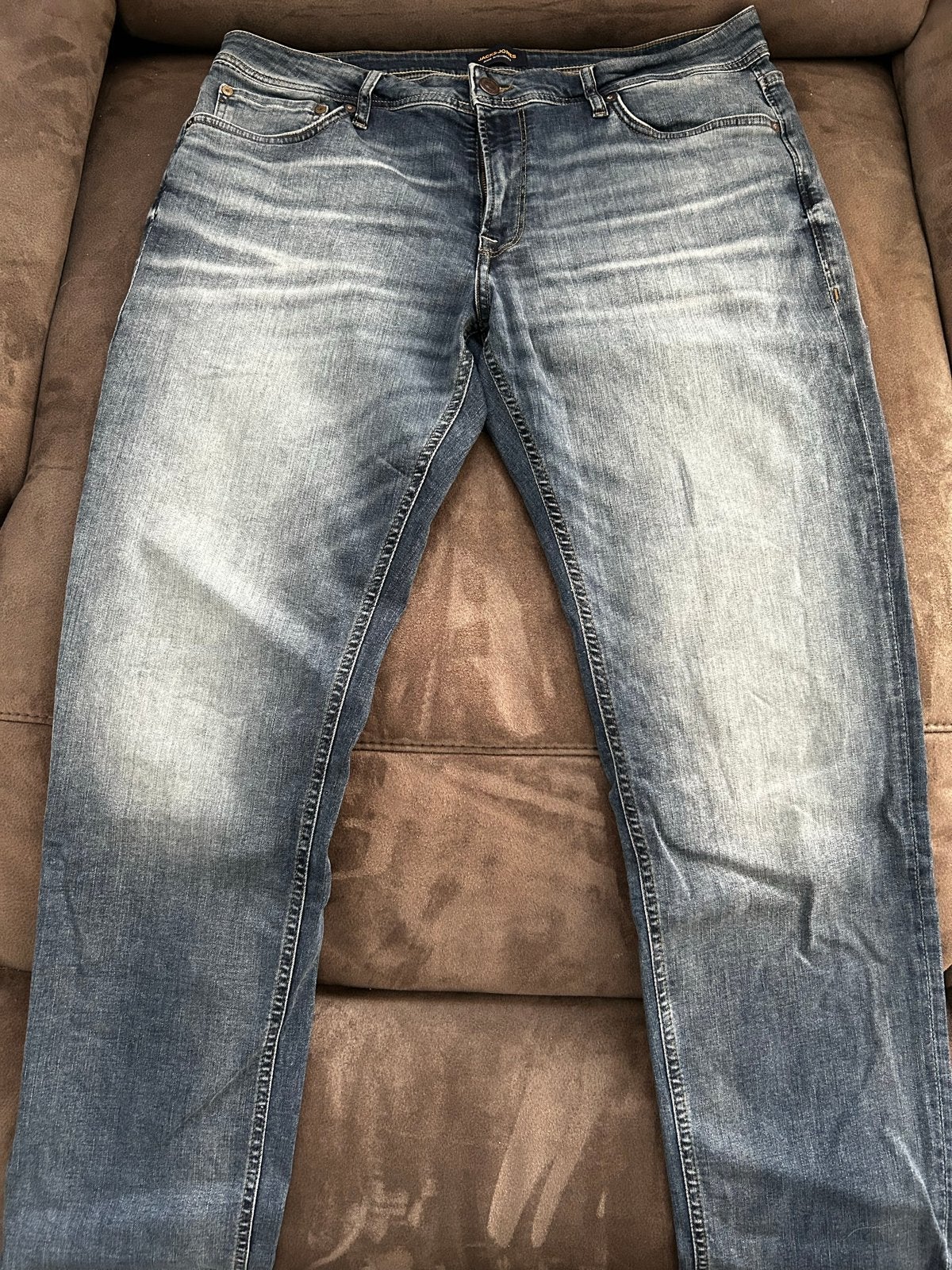 Jack & Jones spijkerbroek - Maat 36/34, Verzenden, Zo goed als nieuw, Blauw, W36 - W38 (confectie 52/54)