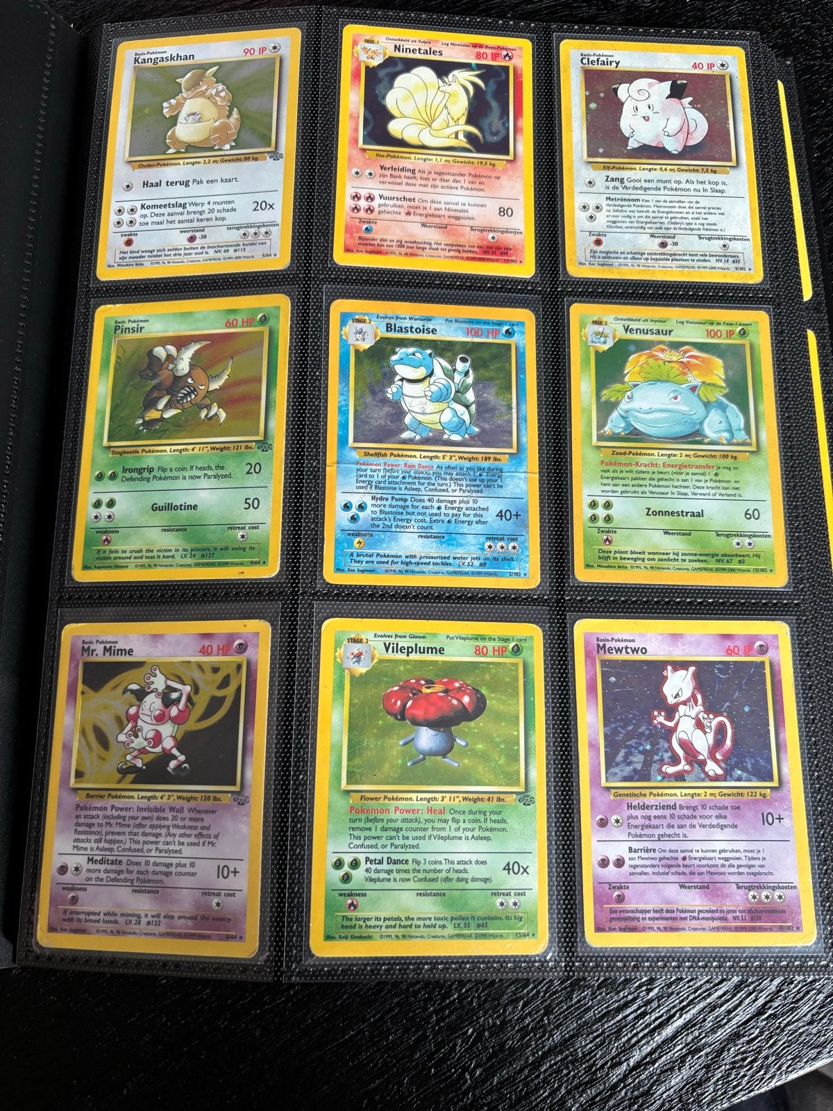 Grote collectie oude Pokémon kaarten (o.a. Blastoise, Mewtwo, Ophalen of Verzenden, Gebruikt, Meerdere kaarten, Foil