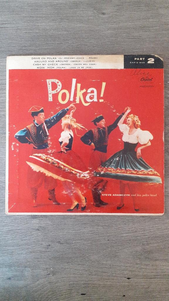 GEZOCHT EPTJES STEVE ADAMCZYK AND HIS POLKA BAND, Ophalen of Verzenden, Zo goed als nieuw, Overige formaten, Levenslied of Smartlap