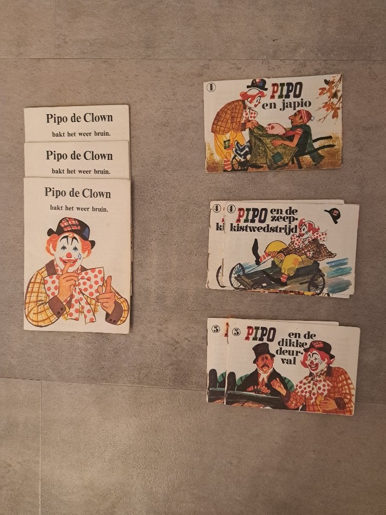 Pipo de Clown vintage mini-bokjes 60-er jaren, Verzamelen, Ophalen of Verzenden, Gebruikt, Tv, Overige typen