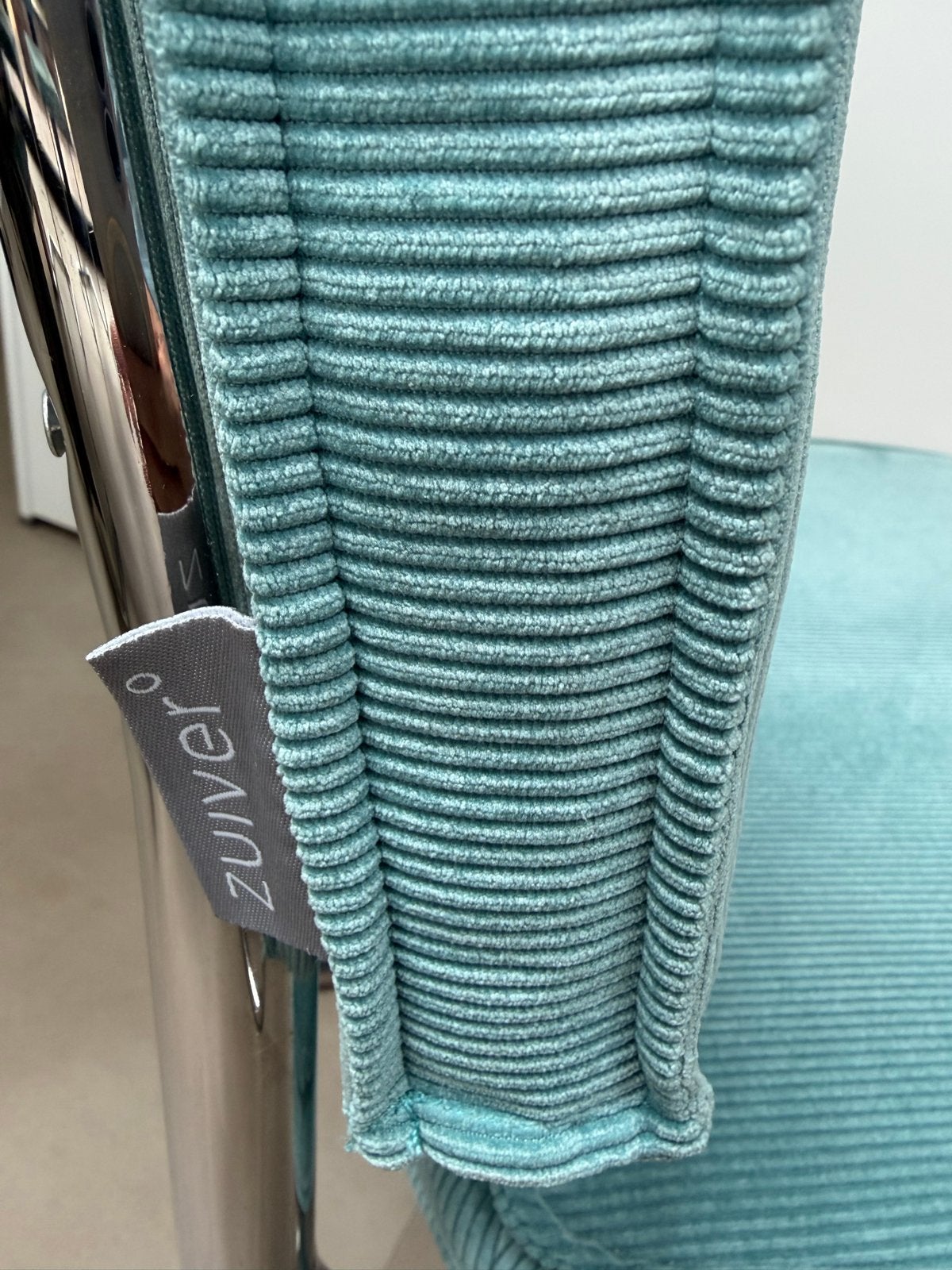 Zuiver Ridge Rib Kussens - 4 sets (zitting + rug), Blauw, Nieuw, Ophalen of Verzenden, Vier