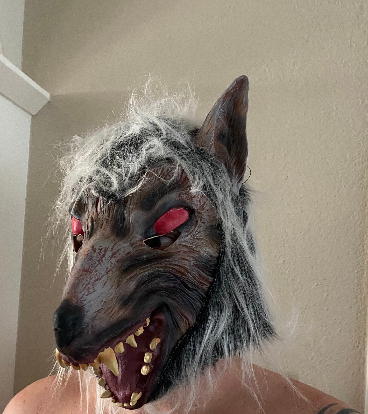 Griezelig weerwolf masker - Perfect voor Halloween!, Hobby en Vrije tijd, Kostuums, Theaterbenodigdheden en LARP, Ophalen of Verzenden