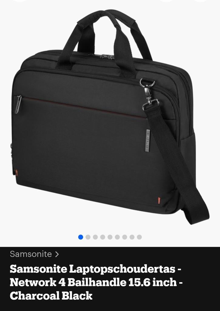 Nieuwe Samsonite Network 4 Laptoptas, 15.6 inch, zwart, 15 inch, Nieuw, Ophalen of Verzenden, Zwart