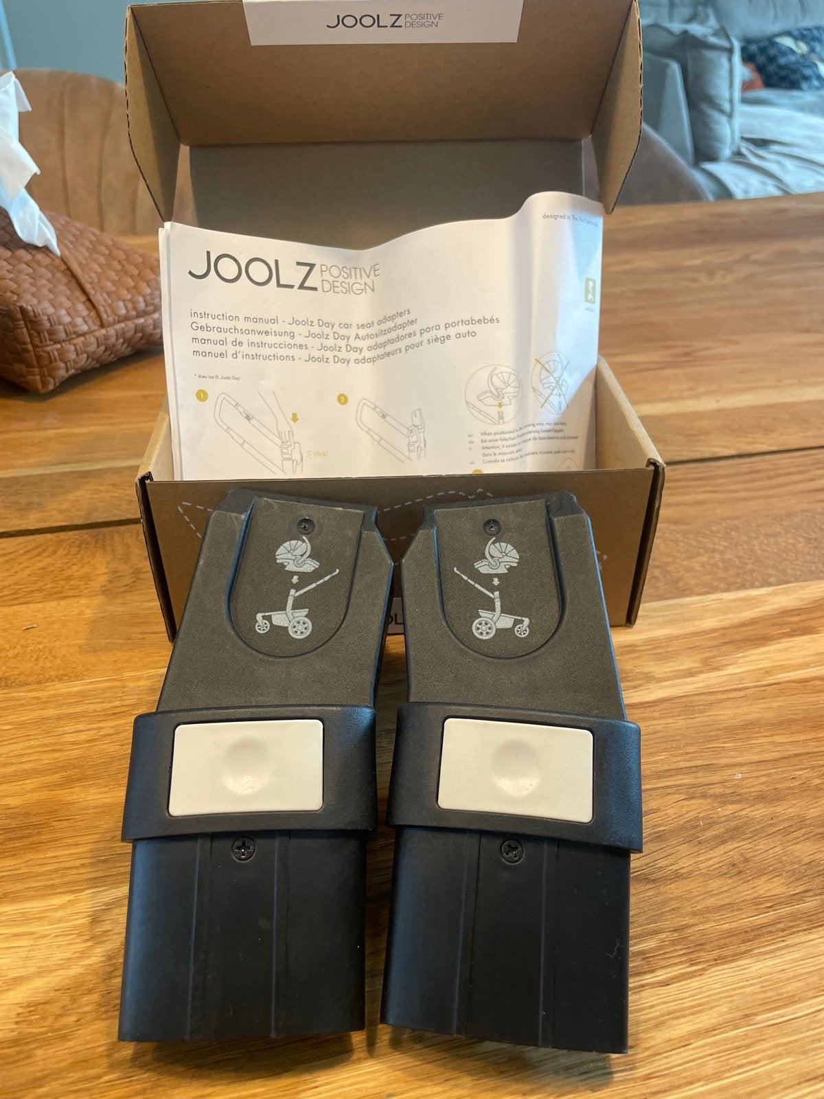 Joolz Day 2/3 autostoel adapters - Click & Go, Autogordel, Zo goed als nieuw, 0 t/m 13 kg, Ophalen