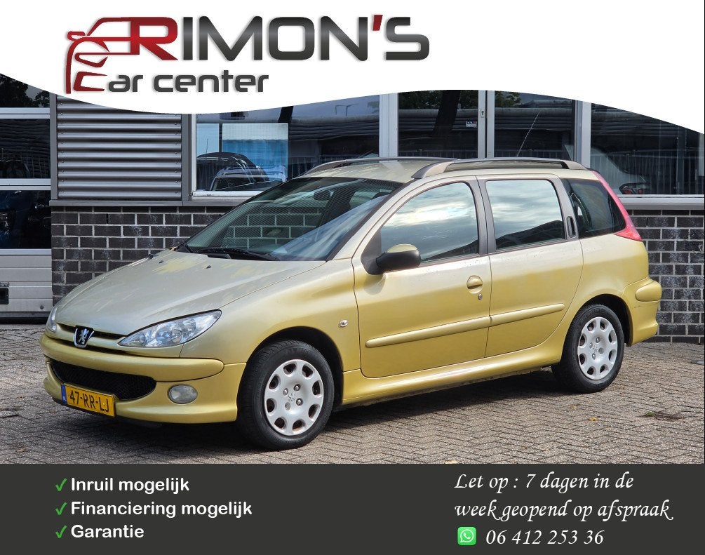 Peugeot 206 1.4 Air-line 2 Apk Tm 01-2027, Auto's, Voorwielaandrijving, 4 cilinders, Bedrijf, Handgeschakeld
