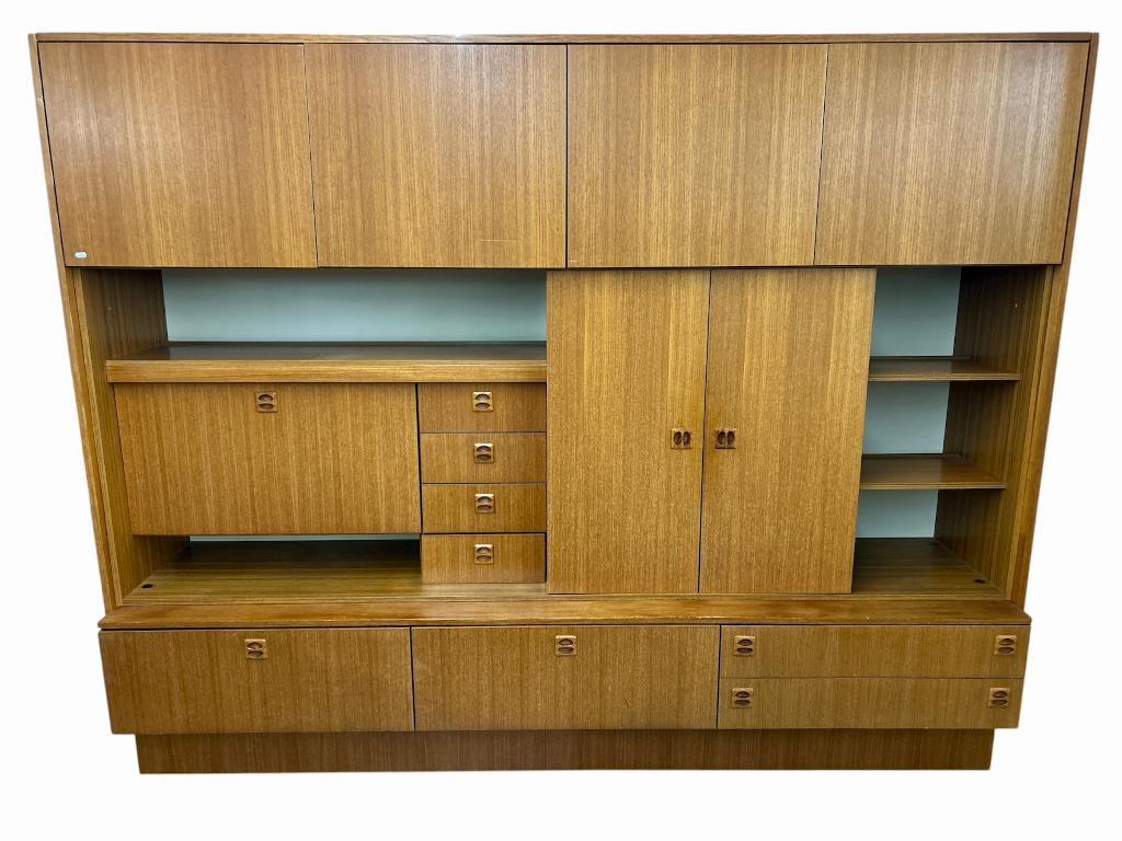 Vintage retro Mid-Century highboard wandmeubel # 184, Ophalen, Gebruikt, H, H