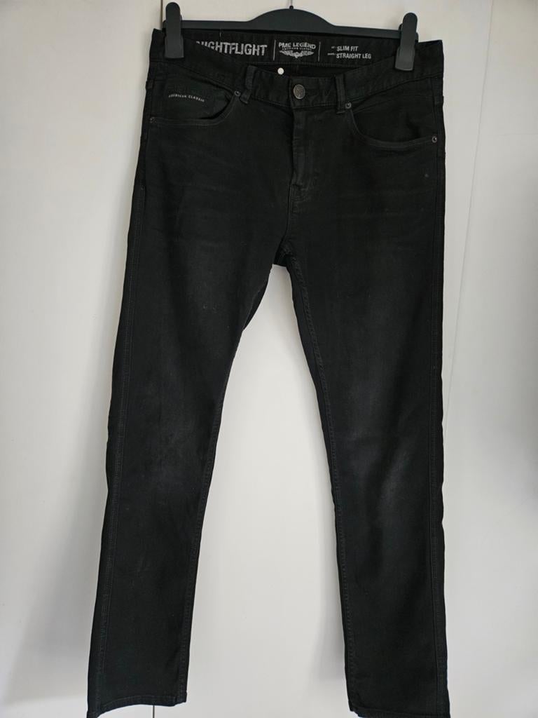 PME Legend Nightflight Slim Fit Jeans Zwart 32/32, Ophalen, Zwart, W32 (confectie 46) of kleiner, Zo goed als nieuw