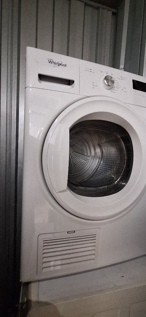 Whirlpool wasmachine en AEG droger, Witgoed en Apparatuur, Ophalen, 1200 tot 1600 toeren, Gebruikt, Voorlader
