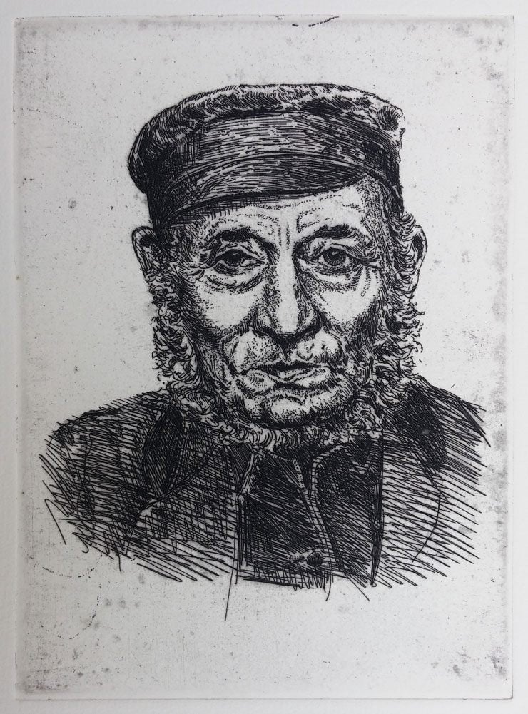 Molenaar - Nic de Carpentier, Antiek en Kunst, Ophalen of Verzenden, Portret, Ets, 1900 - 1949