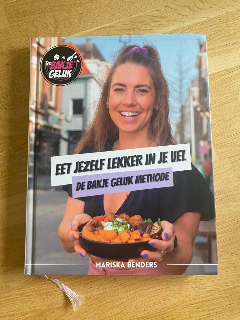 Bakje Geluk: Eet jezelf lekker in je vel - Mariska Benders, Boeken, Gezondheid, Dieet en Voeding, Ophalen of Verzenden, Nieuw